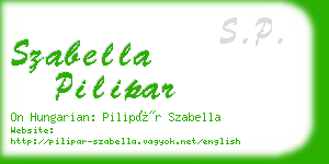 szabella pilipar business card